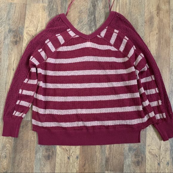 Free people oversized crochet inlay sleeves xs - Picture 6 of 6